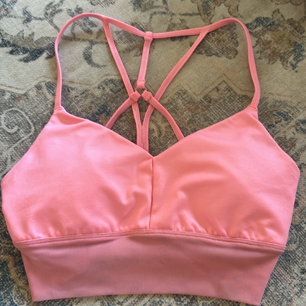 Pink Alo Lavish sports bra